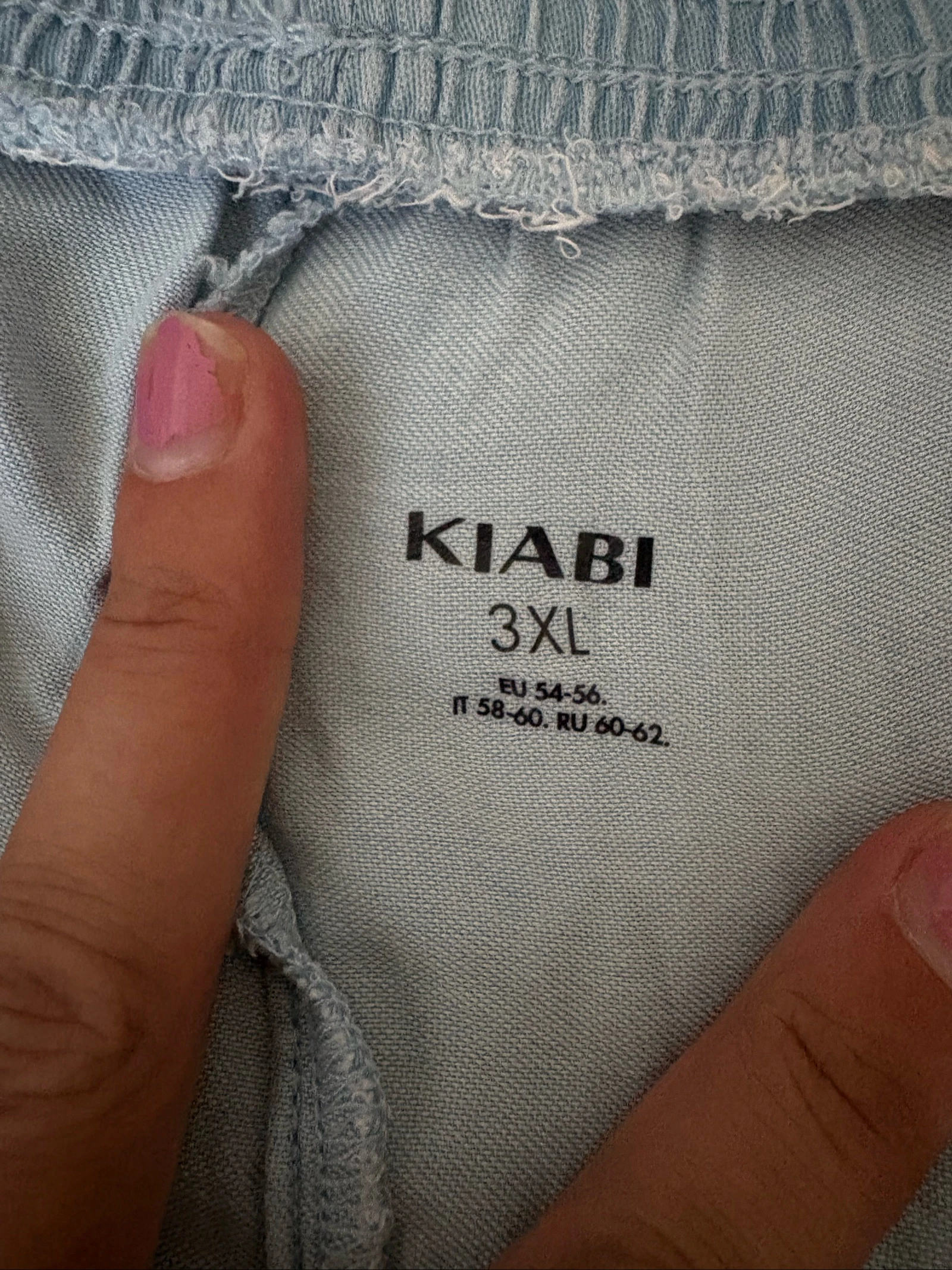 Pantalon fluide femme 3XL bleu clair Kiabi – photo 5